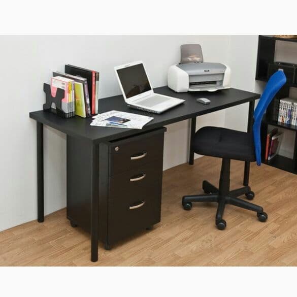 フリーテーブル　150cm幅　奥行き60cm　BK/WH