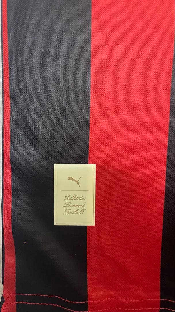 ACミラン Puma 長袖シャツ 赤/黒