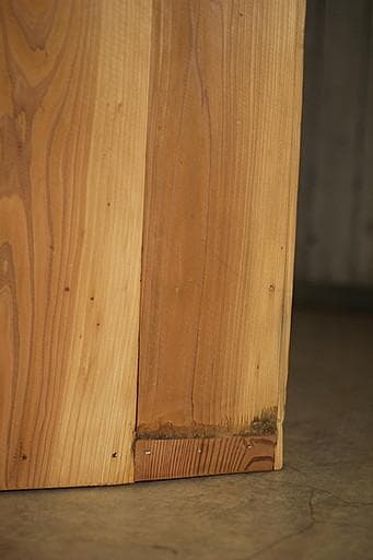 ロコ　古い木枠のガラス戸棚　引き出し3杯　水屋　食器棚　カウンター