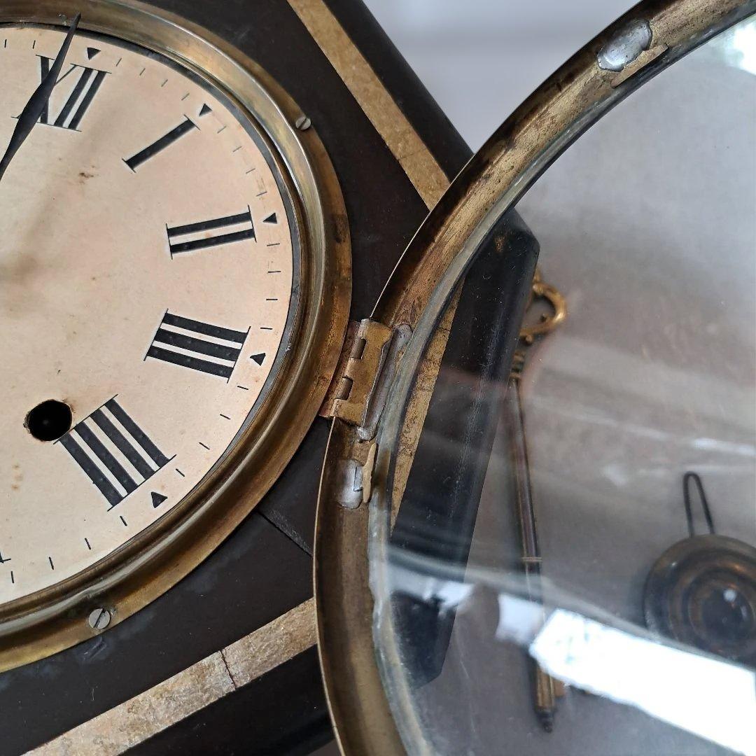 おまけ付【精工舎/SEIKOSHA】ゼンマイ式　八角ボンボン掛け時計アンティーク