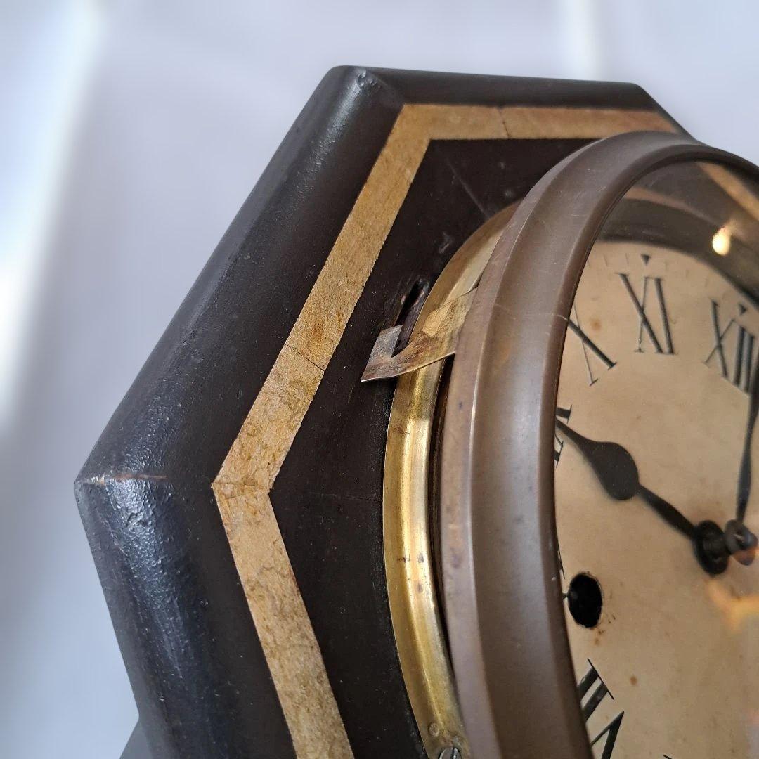 おまけ付【精工舎/SEIKOSHA】ゼンマイ式　八角ボンボン掛け時計アンティーク