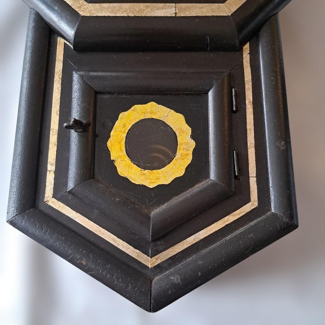 おまけ付【精工舎/SEIKOSHA】ゼンマイ式　八角ボンボン掛け時計アンティーク