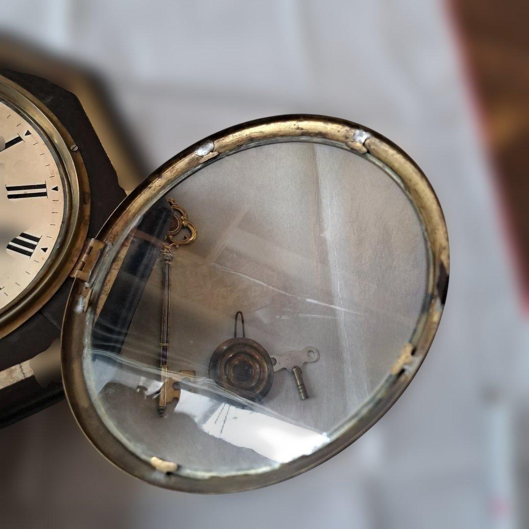 おまけ付【精工舎/SEIKOSHA】ゼンマイ式　八角ボンボン掛け時計アンティーク