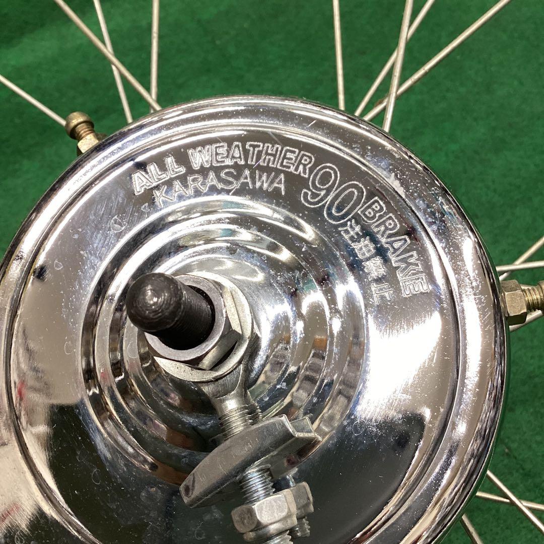 22×1 3/8 タイヤ付　アルミリム　シングル　リア　後ろ　22インチ