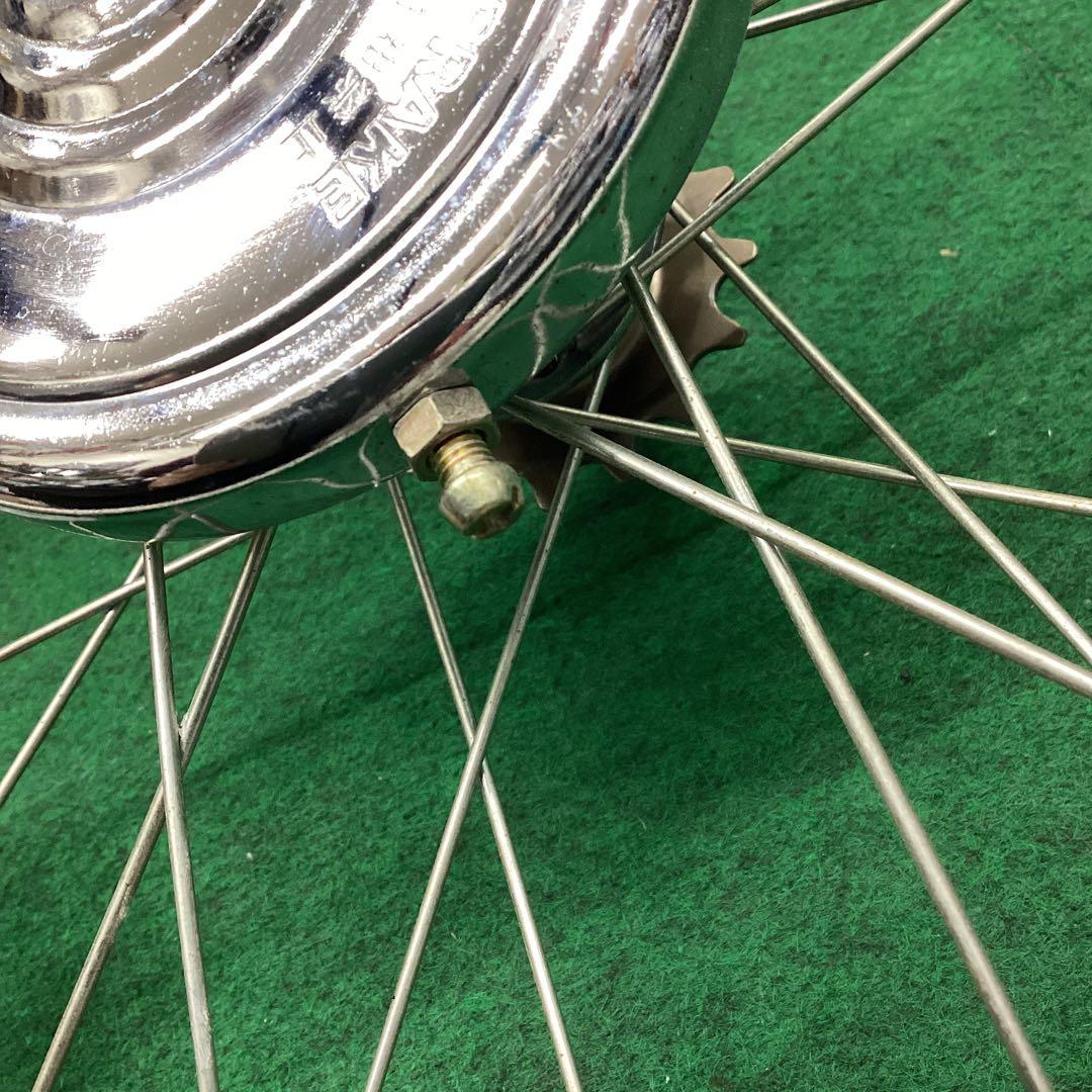 22×1 3/8 タイヤ付　アルミリム　シングル　リア　後ろ　22インチ