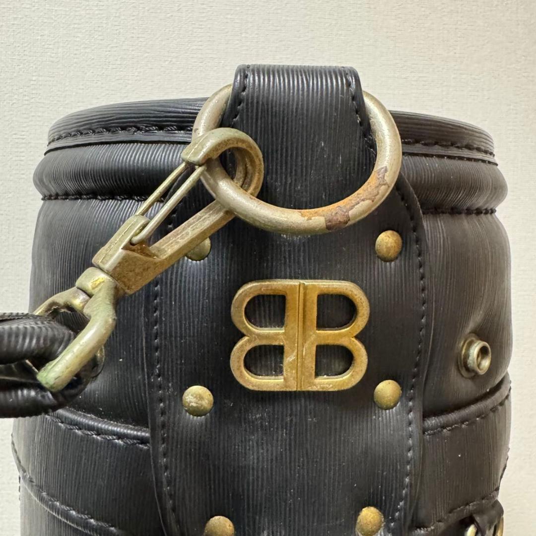 超レア BALENCIAGA バレンシアガ キャディバッグ レザー ブラック