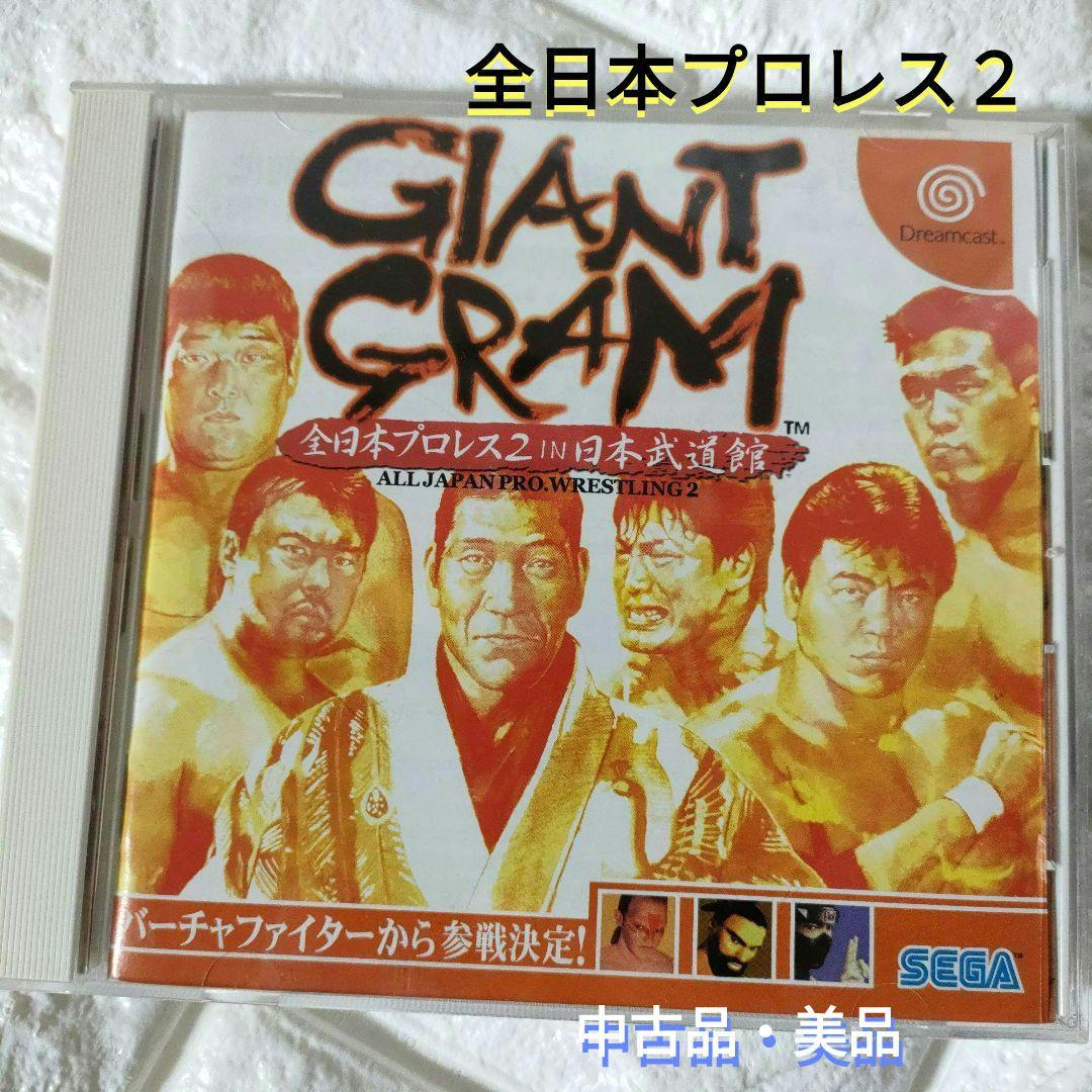 《SEGAゲーム》ドリームキャスト『ジャイアントグラム全日本プロレス２』セット売