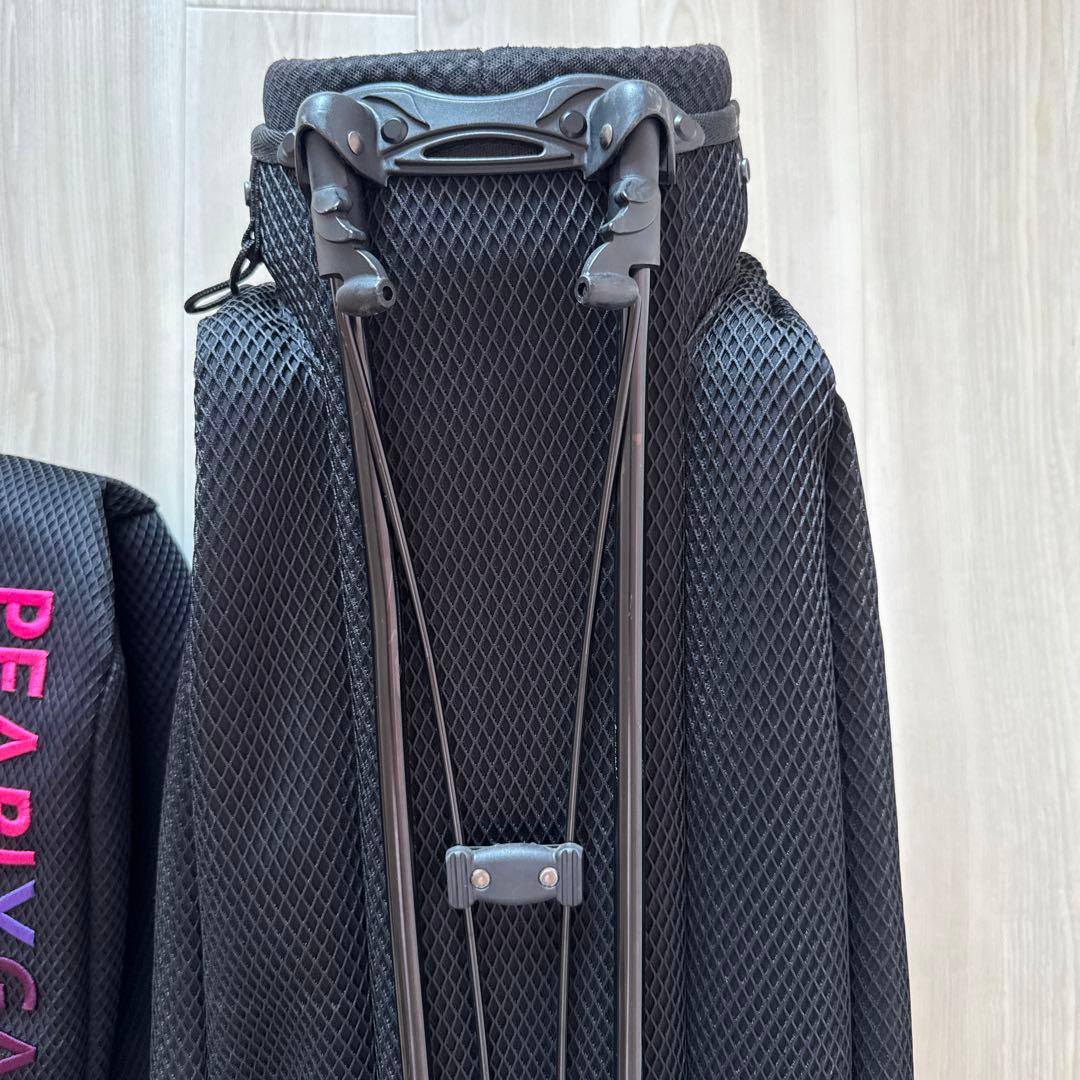 パーリーゲイツ　キャディバッグ　スタンド式　軽量　黒　ブラック　ユニセックス