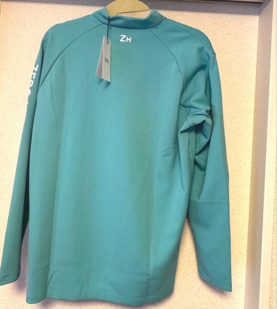 【新品タグ付】ゼロハリバートンゴルフ　ロゴモックネックシャツ　L