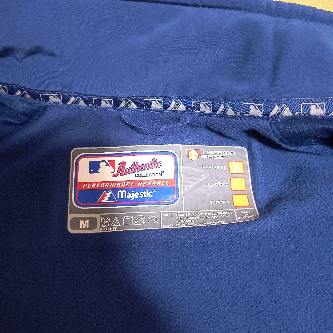 Dodgers 青 ジップアップジャケット