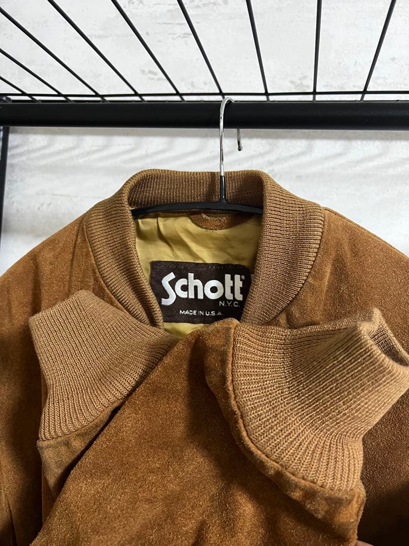 Schott 327廃盤モデル スエードジャケット サイズ40 lDEALzip