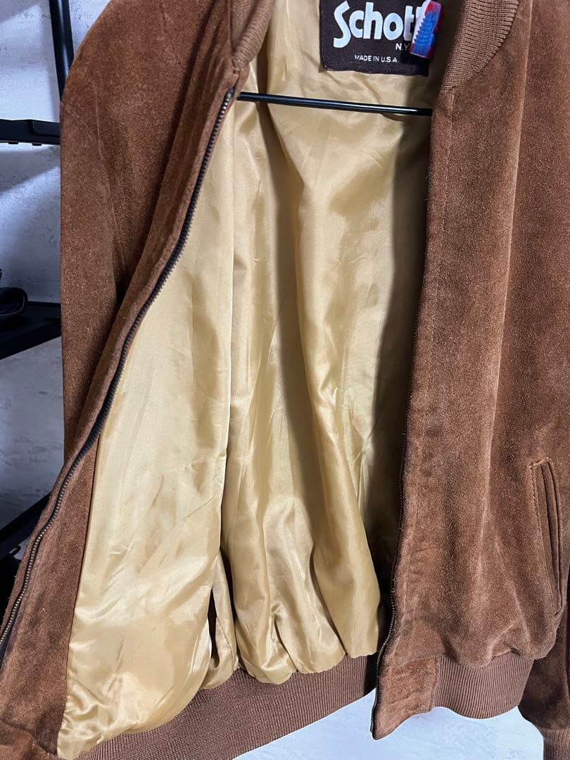 Schott 327廃盤モデル スエードジャケット サイズ40 lDEALzip