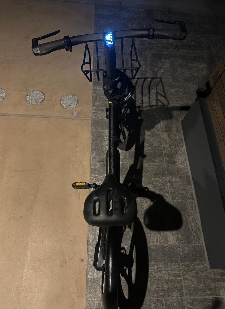 ホンバイクストンプラス　黒　カゴ付き