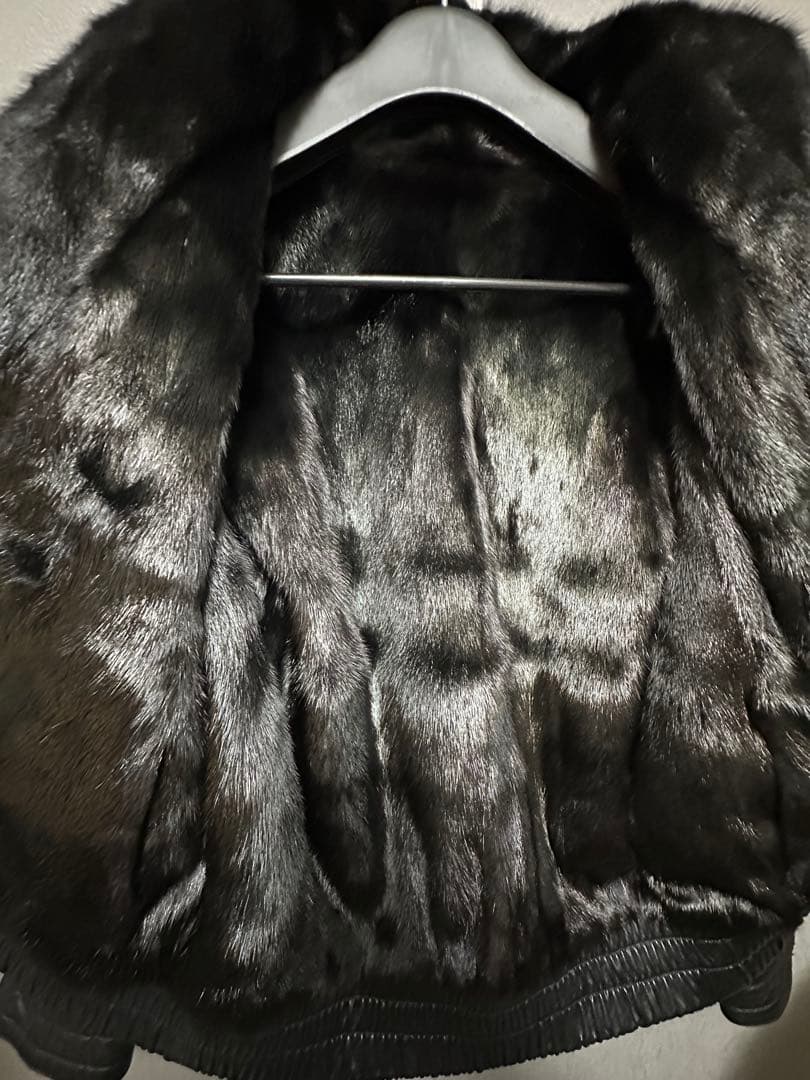 楽一番公式アカウント07　サガミンク　ダブルブレスト　レザージャケット　Ｌ