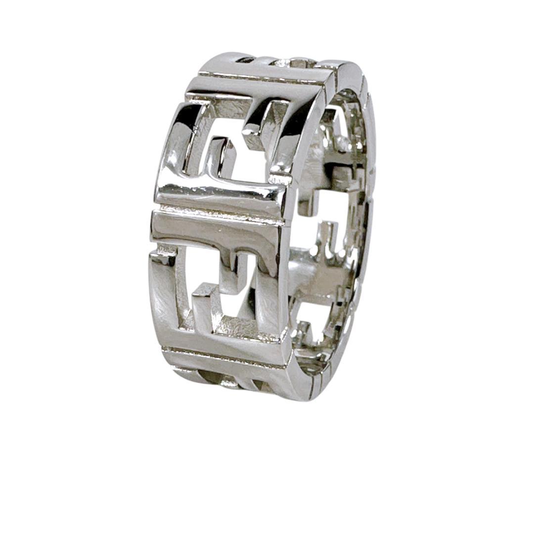 FENDI フェンディ FFリング 指輪 シルバーカラー リング FFモチーフ