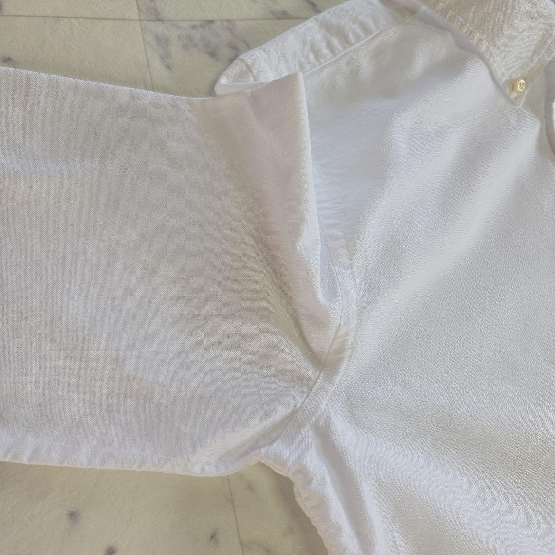 ラルフローレン 長袖シャツ ビッグポニー刺繍 白 ホワイト L相当