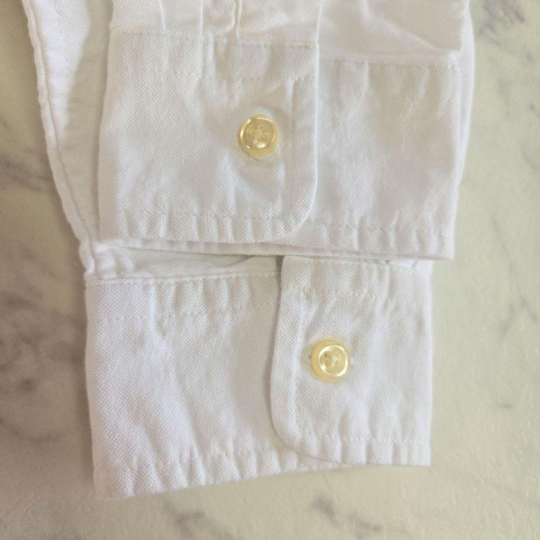 ラルフローレン 長袖シャツ ビッグポニー刺繍 白 ホワイト L相当