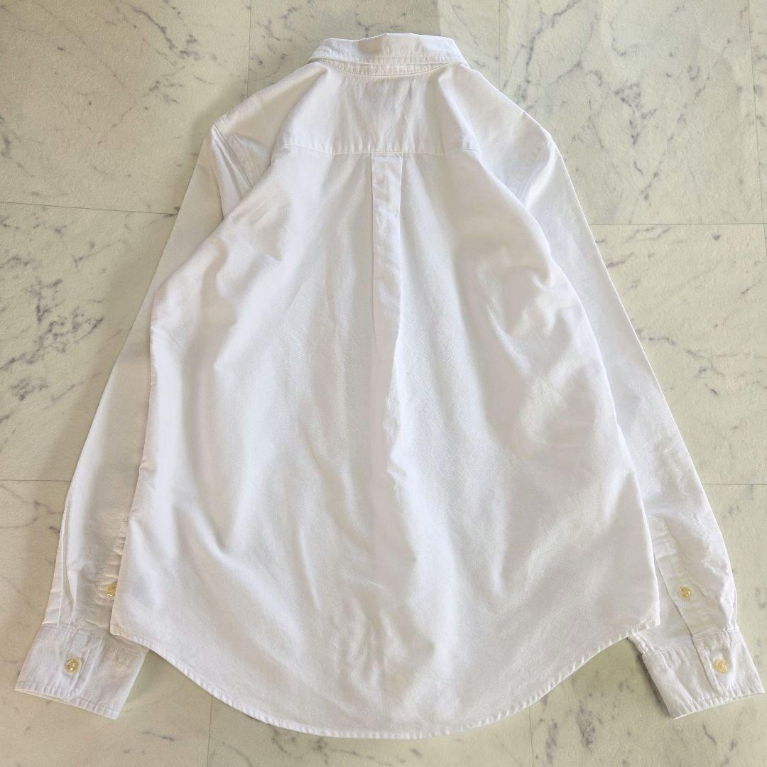 ラルフローレン 長袖シャツ ビッグポニー刺繍 白 ホワイト L相当