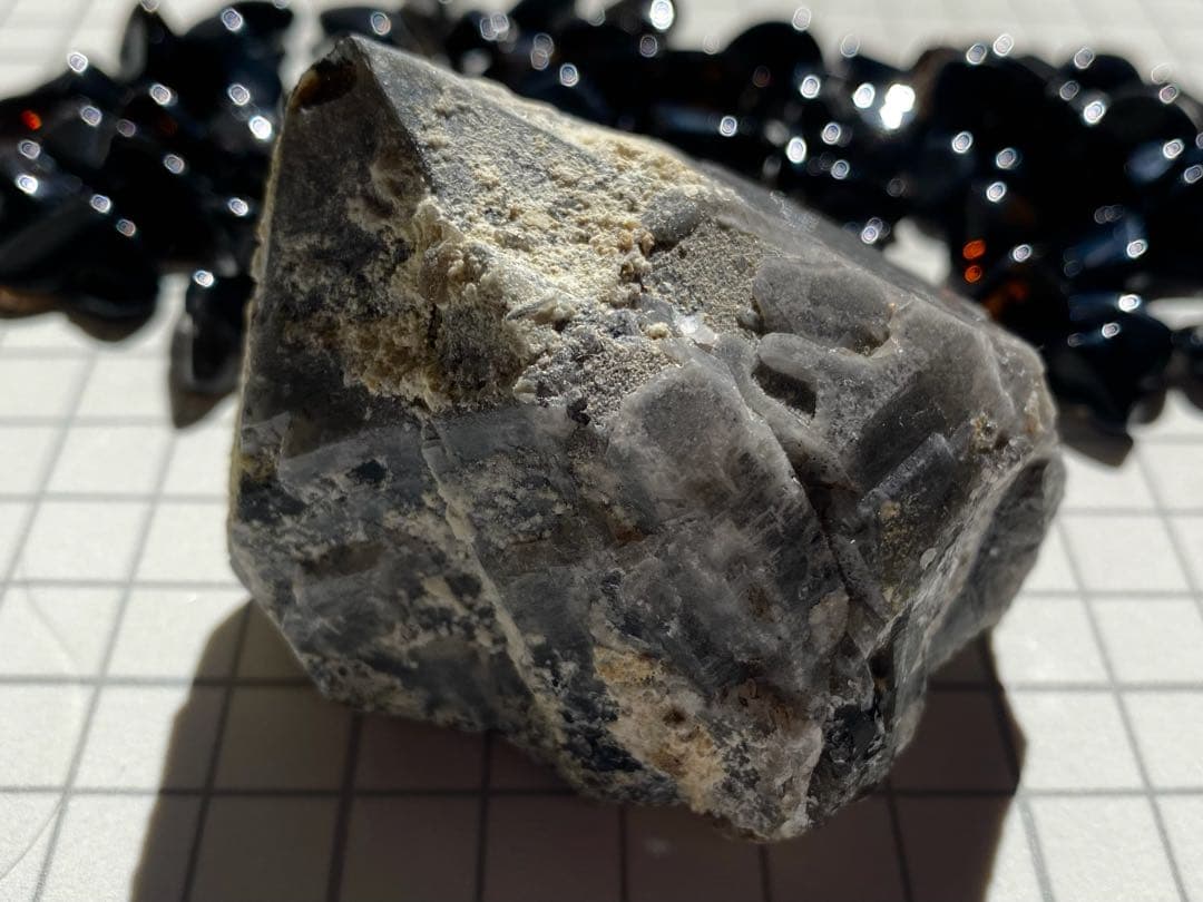 セット★ モリオン 単結晶 モリオン細石　天然石　黒水晶　チベット産