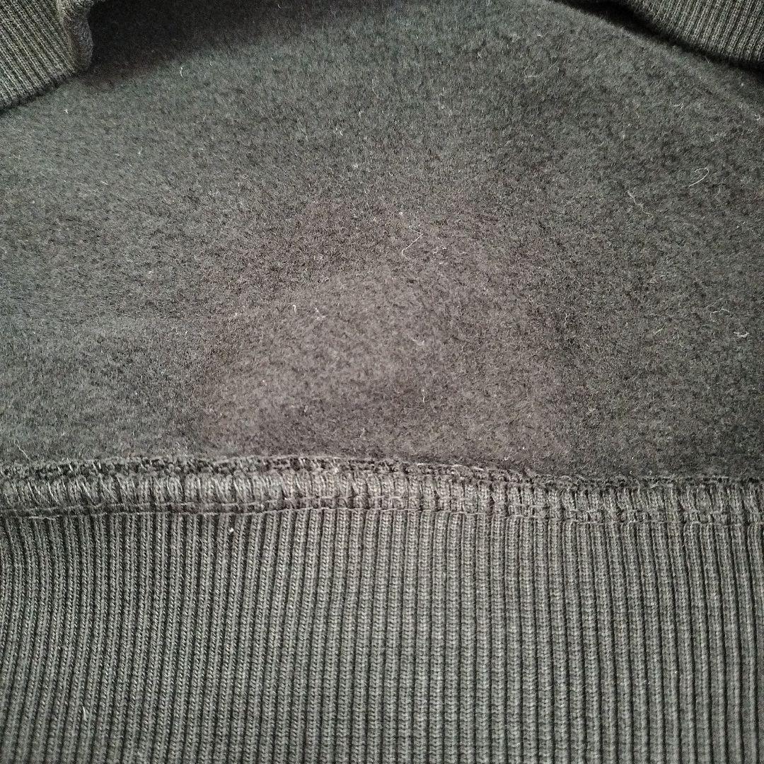   Jeans フード付きパーカーМ刺繍デザイン 黒