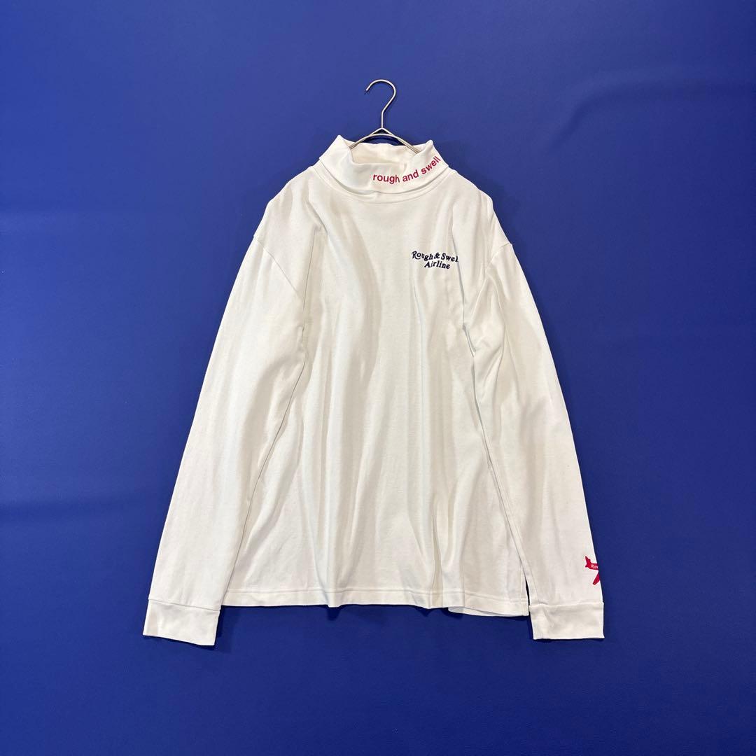 ROUGH & SWELL ラフ&スウェル 長袖タートルネック　ホワイト　XL