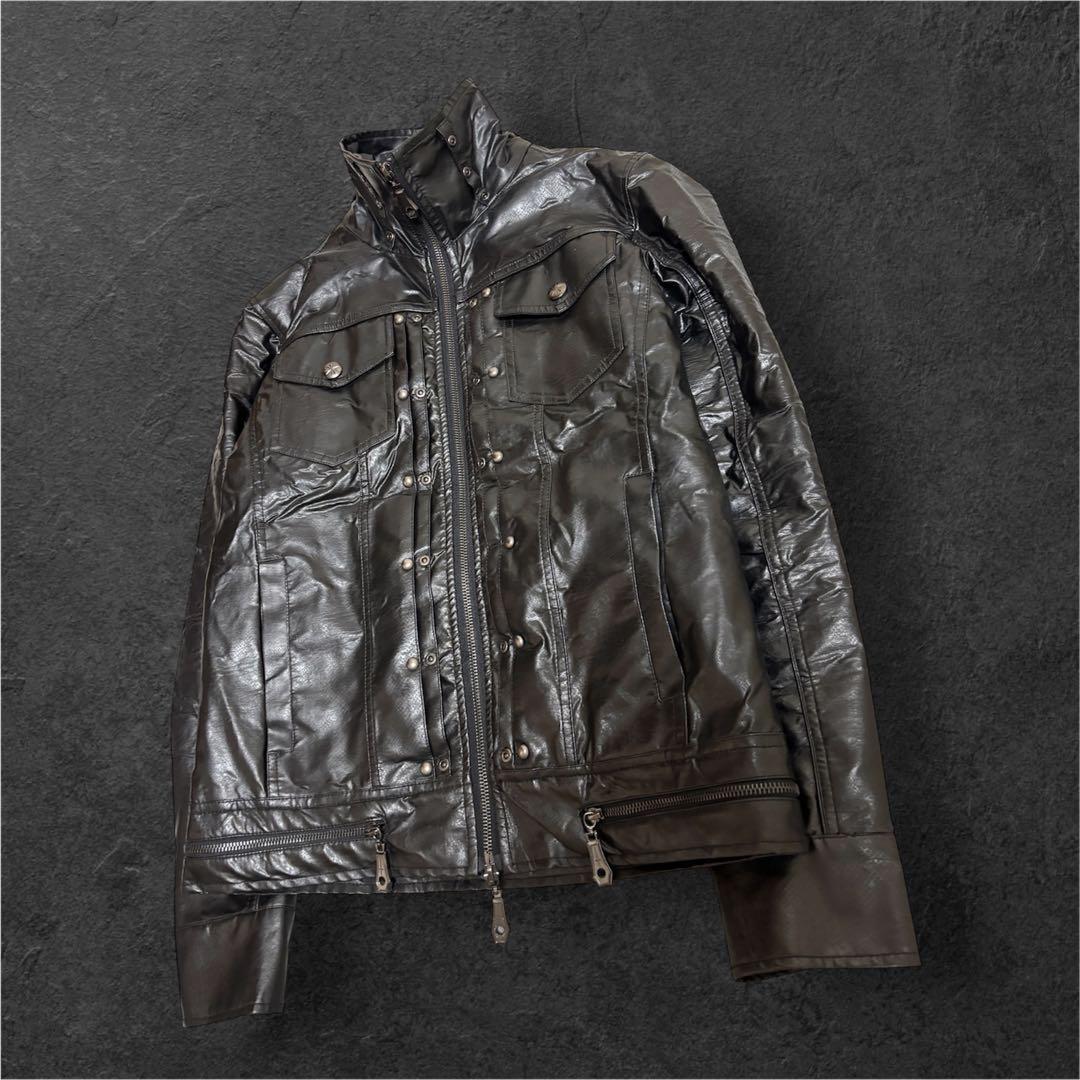 Archive レザージャケットV系 darkwear 平成 y2k お兄系