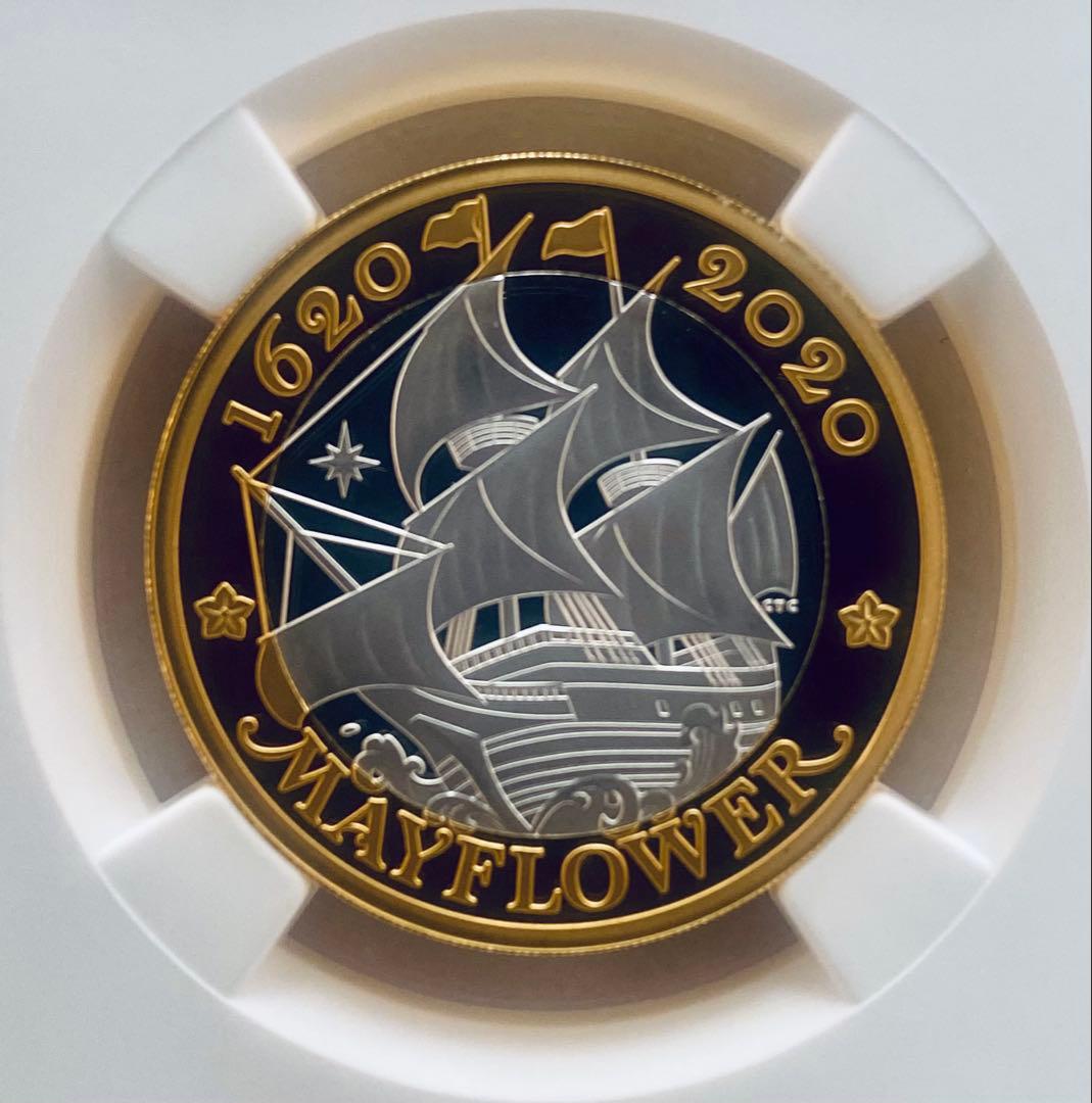 矢ヶ崎さん専用2020年 イギリス メイフラワー号出航400周年記念 銀貨