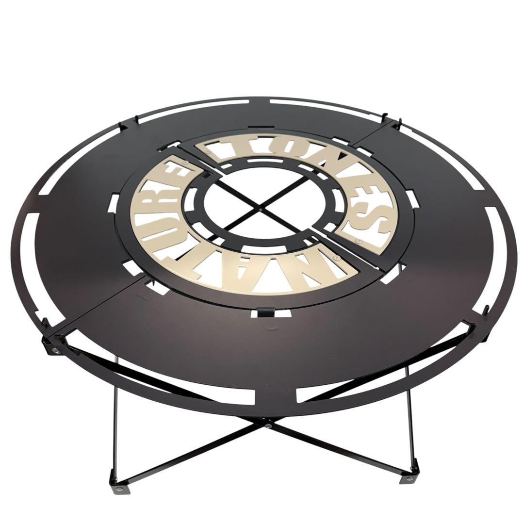 未使用・展示品 Nature tones センターサークルテーブル ブラック