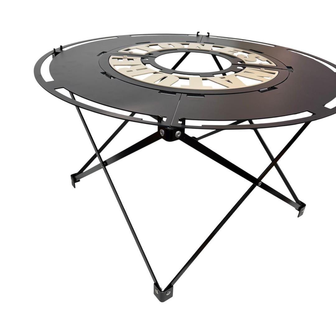 未使用・展示品 Nature tones センターサークルテーブル ブラック