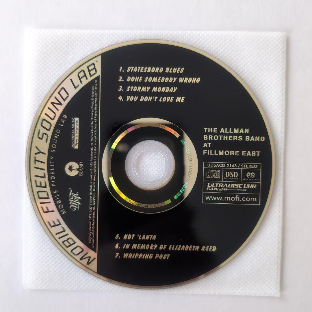 Allman Brothers Band Fillmore モービルSACD