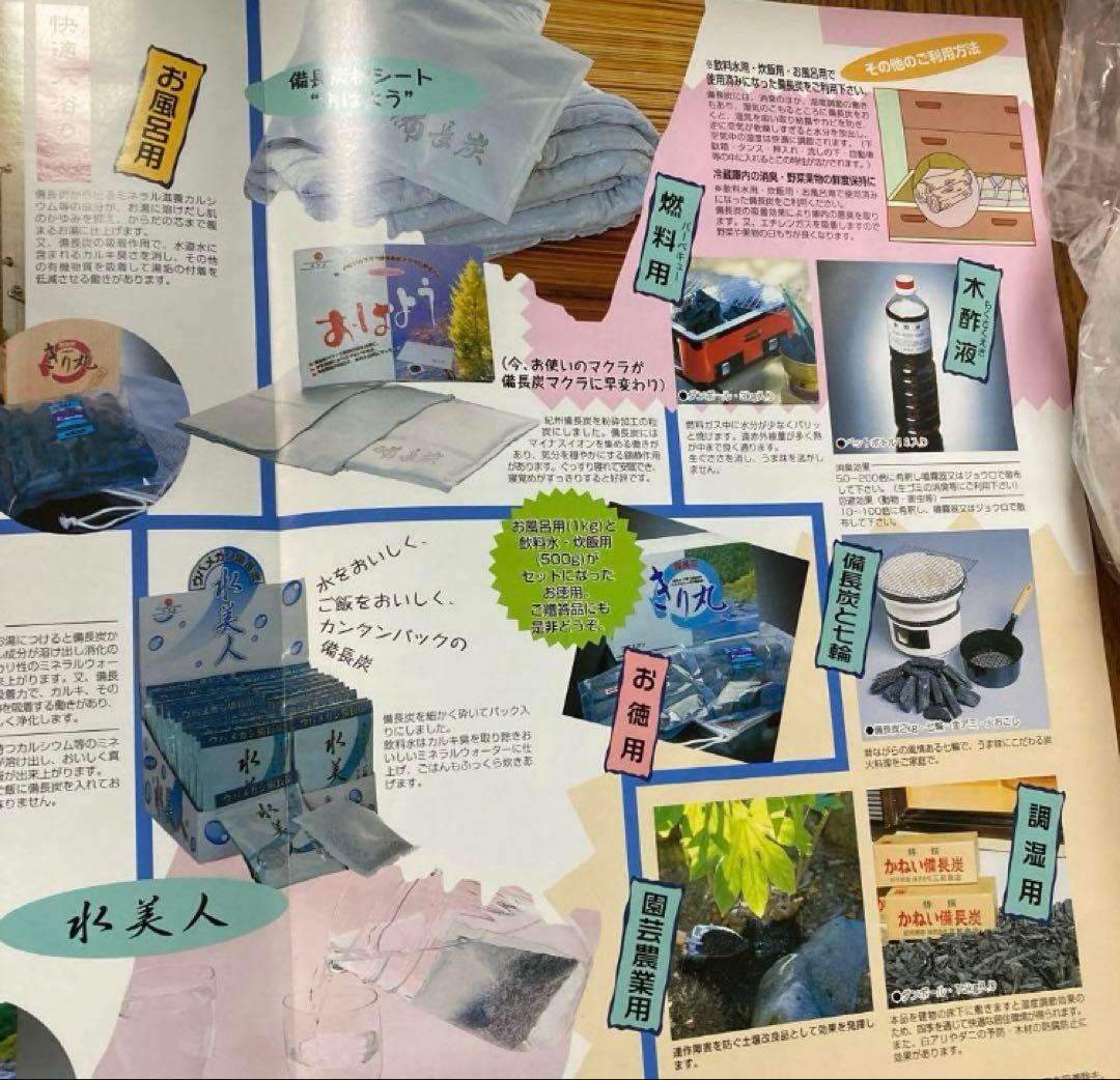 ミニ七輪 備長炭付き 未使用　キンカ