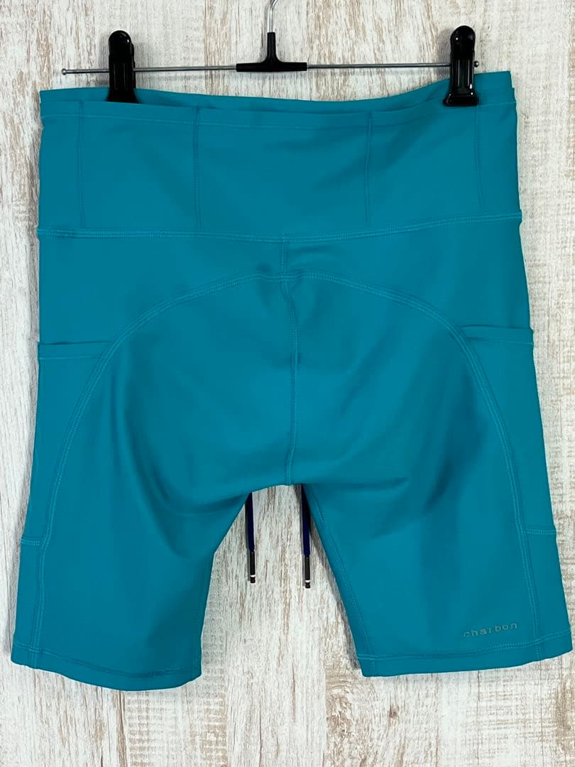 charbon 10 POCKETS SHORT LEGGINGS ターコイズ