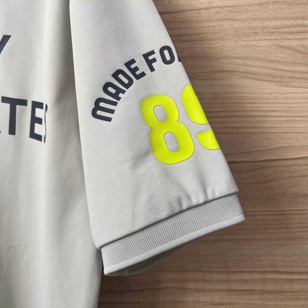 新品★27,500円 パーリーゲイツ ハイクラスポロシャツ 青×ベージュ ５