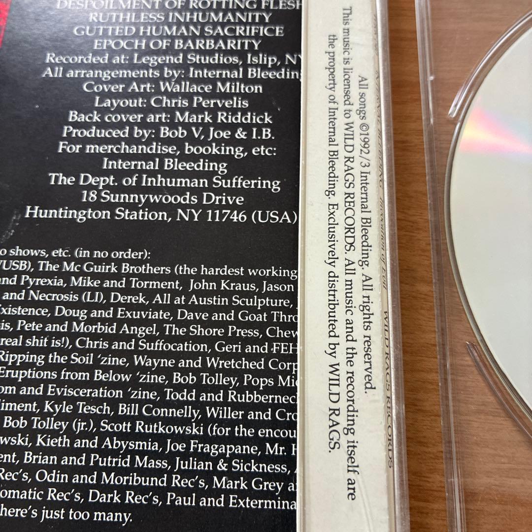 レア盤 Internal Bleeding Invocation of Evil