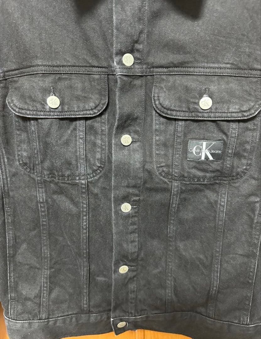 O*魂様 【新品】お買い得！カルバンクライン　ブラック　デニムジャケットBTS