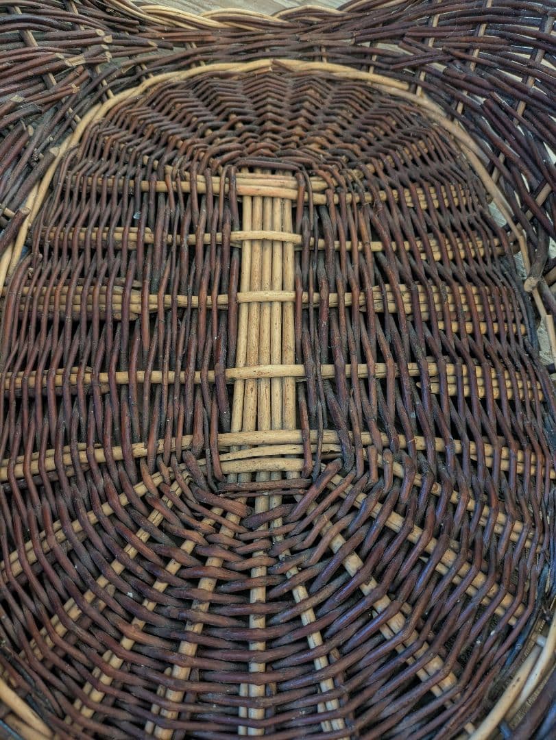 アンティーク　フラワーバスケット　花かご