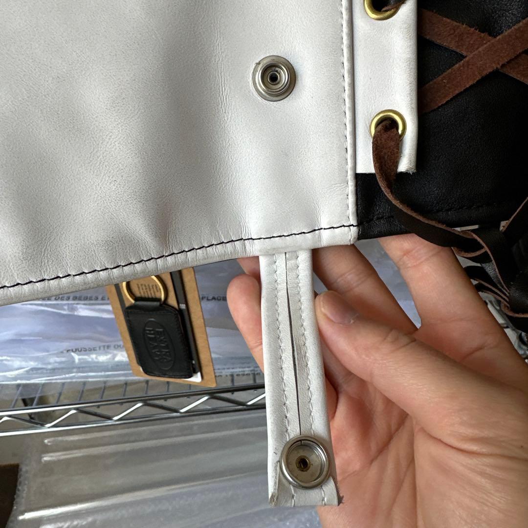 BUCO J-22タイプ 黒白 茶芯ホースハイド TALON仕様 L