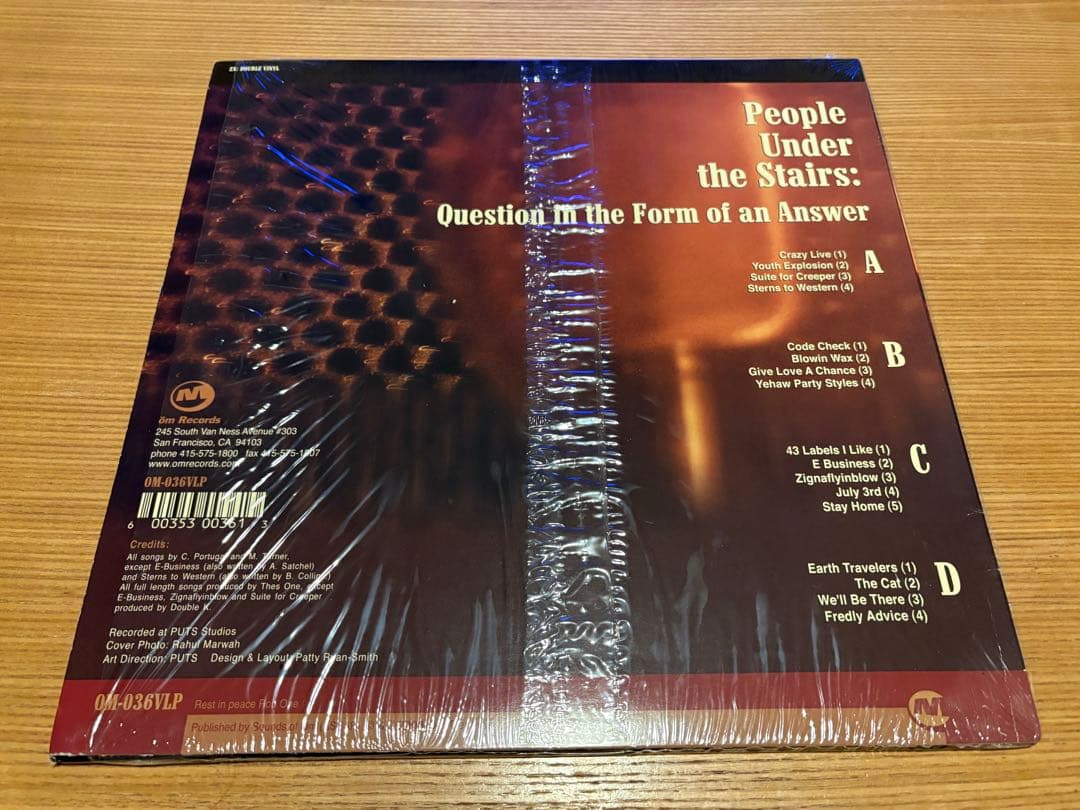 洋楽 People Under the Stairs Question in 2LP