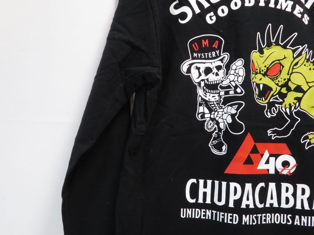 ✅️新品 スカルワークス 月刊ムー 40周年記念 ロンT チュパカブラ Tシャツ