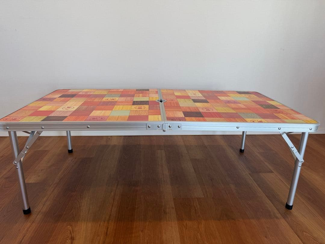 美品）Coleman ナチュラルモザイク リビングテーブル120プラス