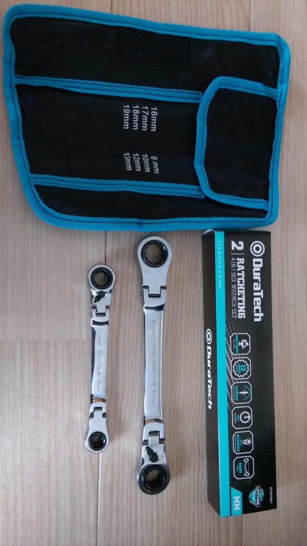 方向切替可 72ギア ラチェットメガネレンチ 4-in-1