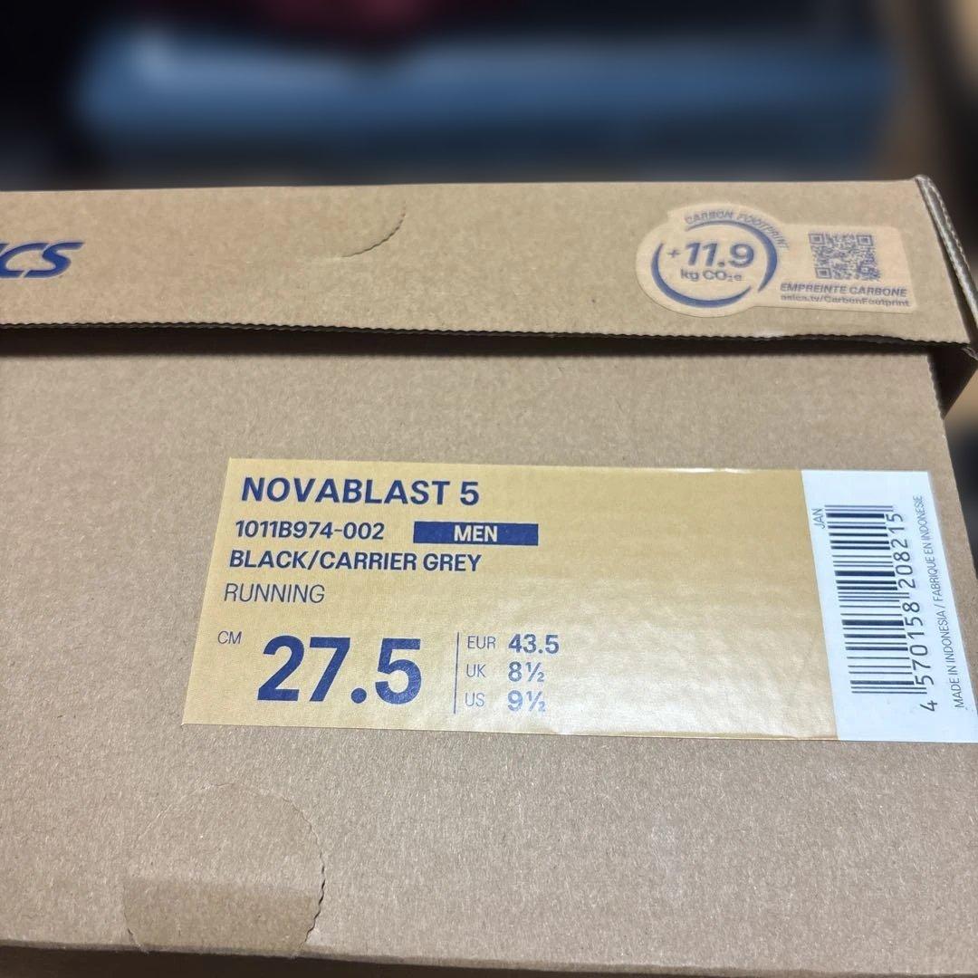 【美品】アシックスASICS ランニングシューズ　ノヴァブラスト5 27.5cm