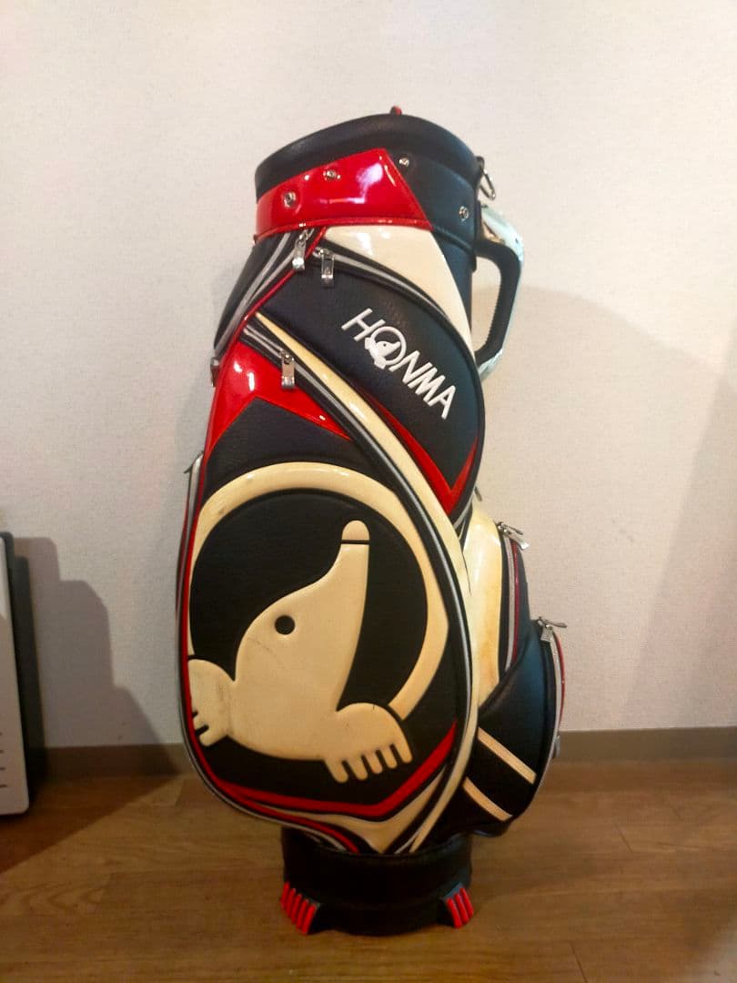 【ゴルフ】キャディバッグ HONMA ５分割 底面ロゴ仕様（希少）