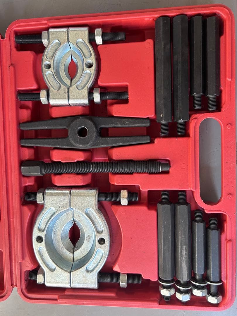 ベアリングセパレータープーラーホイールハブ車軸プラースプリッターツールセット