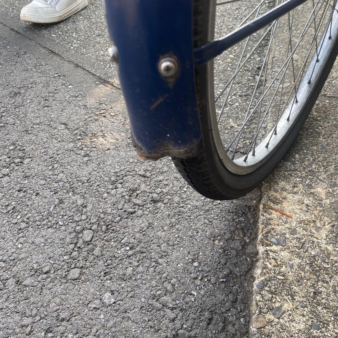 東京都東村山市内(直接取引限定) シティサイクル 26インチ　ネイビー