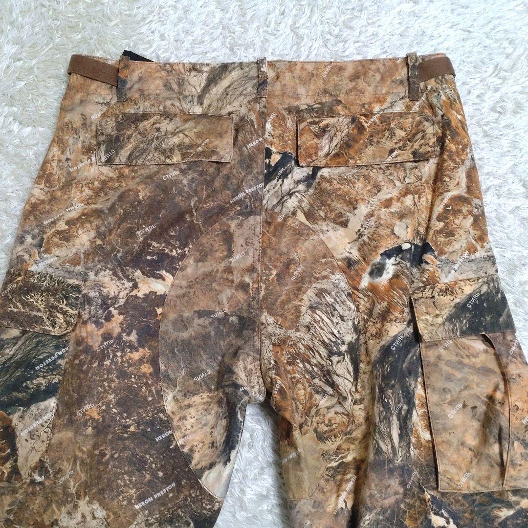 【極美品】HERON PRESTON cargo pants　カモ　カーゴパンツ