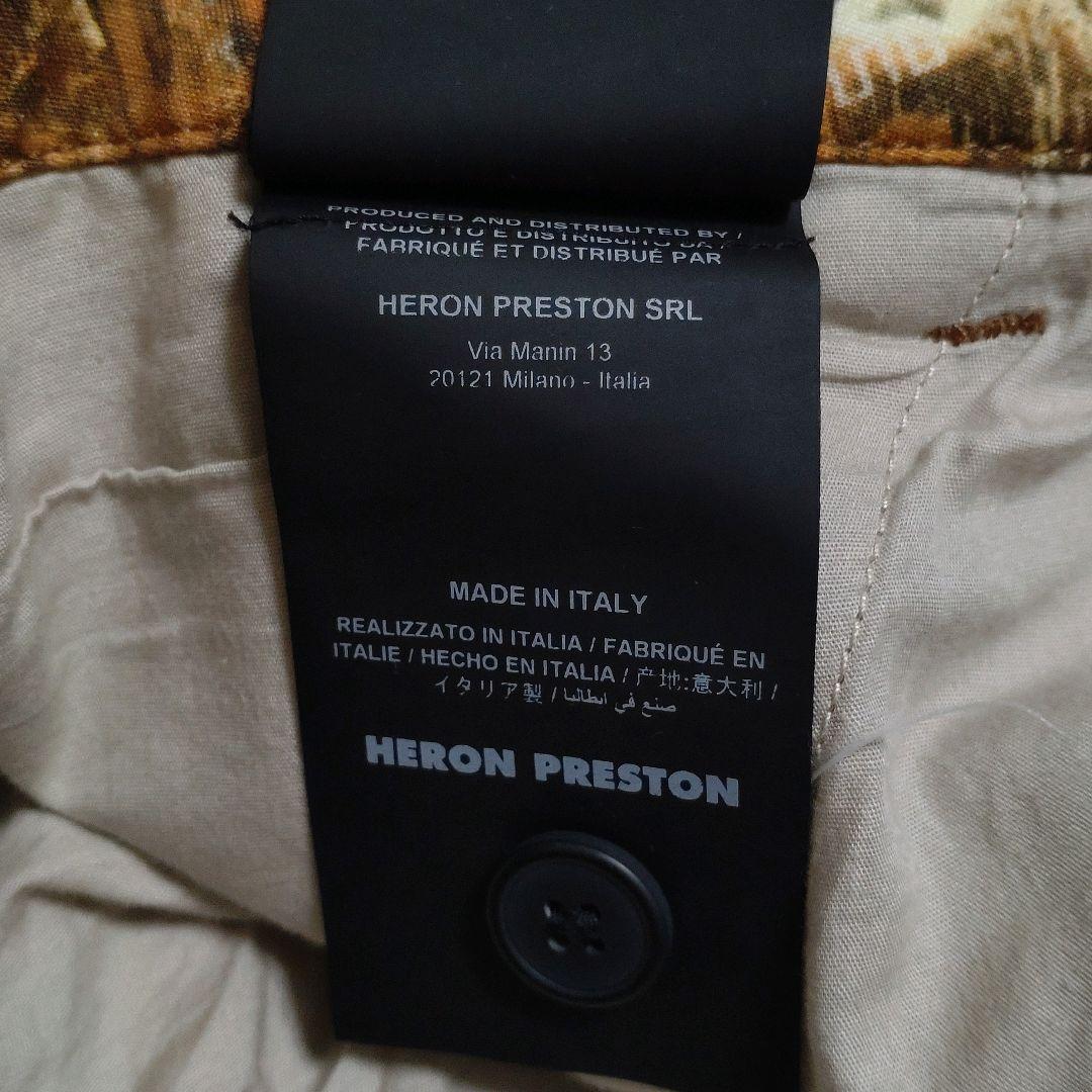 【極美品】HERON PRESTON cargo pants　カモ　カーゴパンツ