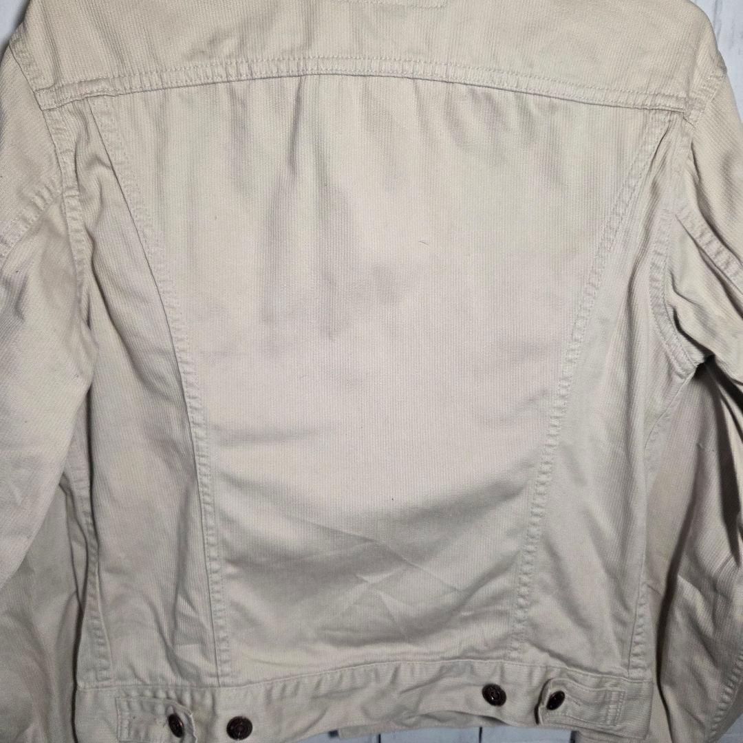 90s リーバイス70505 ホワイトコーデュロイ白タブ　香港 短丈 ジャケット