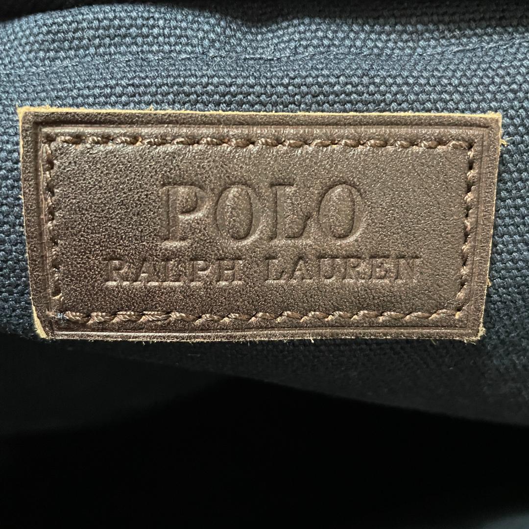 ポロ ラルフローレン　大容量 トートバッグ　ネイビー　刺繍 ポニーロゴ　A3対応
