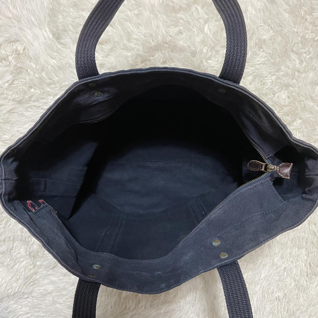 ポロ ラルフローレン　大容量 トートバッグ　ネイビー　刺繍 ポニーロゴ　A3対応